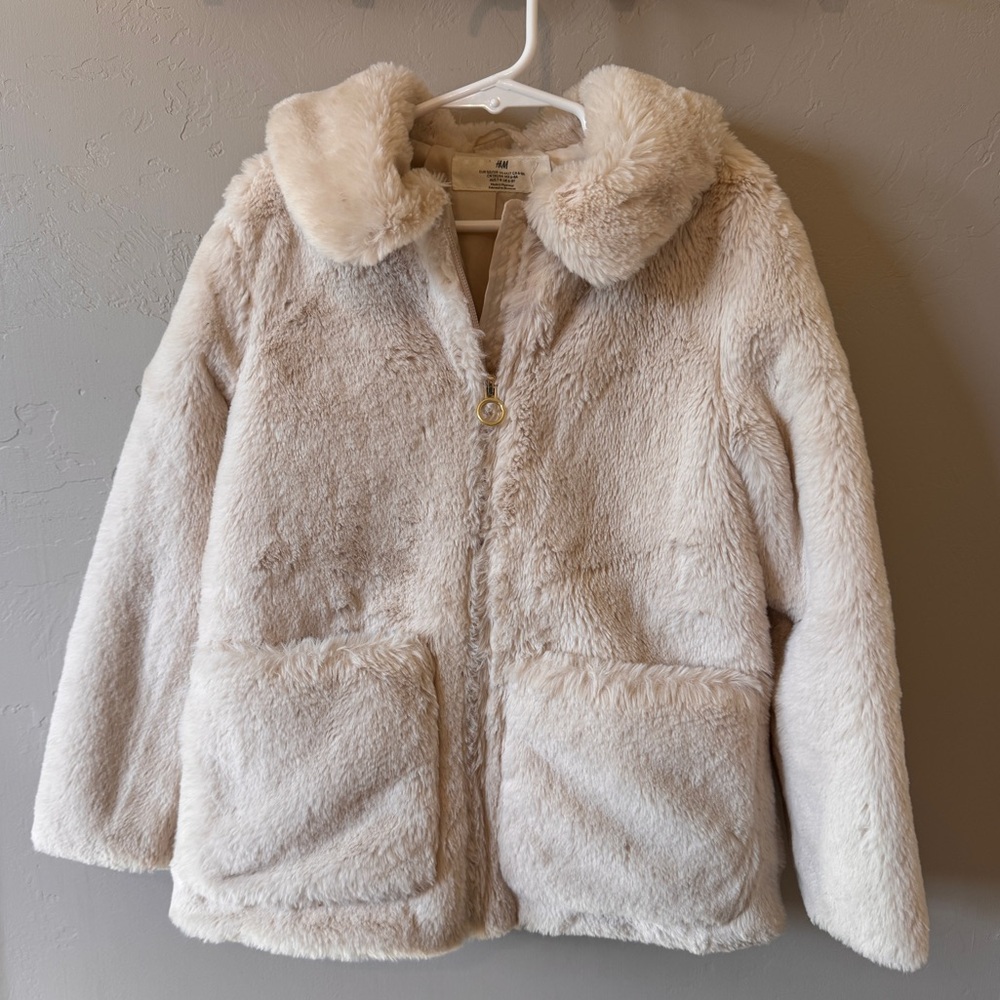 Girls Cozy Cream Jacket